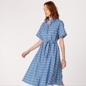 Tucker NYC Sarah Shirtdress in Cobalt Sound